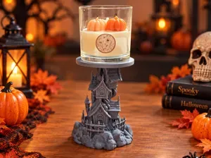 Halloween Haunted House Candle Display/Holder