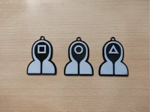 Squid Games Guards Keychains Set