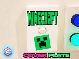 Minecraft Creeper Light Switch Cover Plate