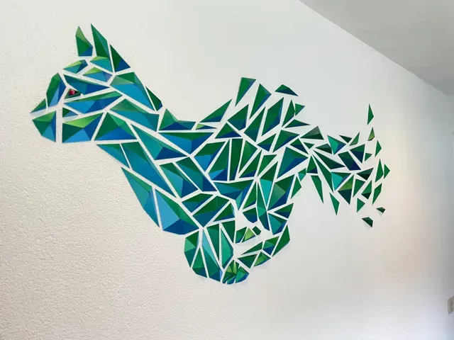 Geometric cat wall art — Фото 8 из 15