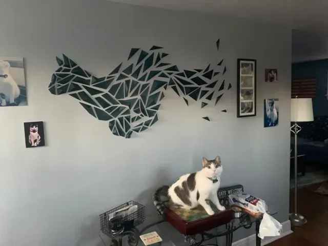 Geometric cat wall art — Фото 10 из 15