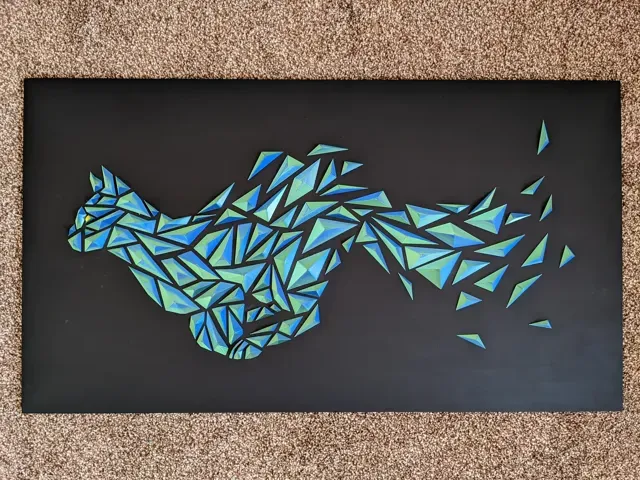 Geometric cat wall art — Фото 12 из 15