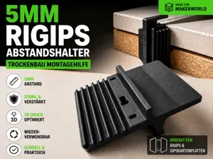 Abstandshalter für Rigipsplatten – Trockenbauhilfe