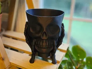 Halloween Skeleton Bowl with Skull and Hands