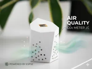 Indoor Air Quality Monitor (CO2, Temp) ESP32