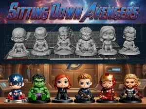 SENTADITOS MARVEL AVENGERS