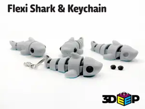 Flexi Shark & Keychain - No Supports