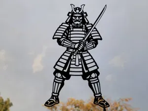 Samurai Warrior Katana Wall Art