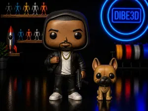 Franklin & Chop– Duo da GTA in Stile 3D