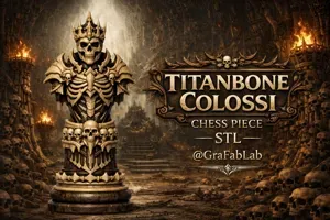Titanbone Colssi "King" - chess piece
