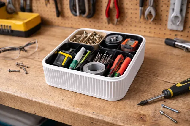 Modular Stackable Storage box M 160x160x40 w/ Lid — Фото 6 из 7