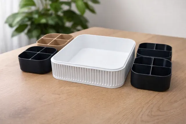 Modular Stackable Storage box M 160x160x40 w/ Lid — Фото 2 из 7