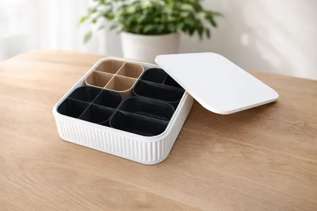 Modular Stackable Storage box M 160x160x40 w/ Lid — Фото 3 из 7