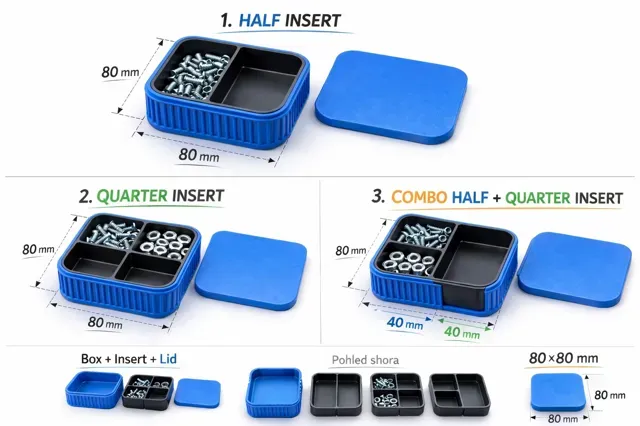 Modular Stackable Storage box M 160x160x40 w/ Lid — Фото 7 из 7