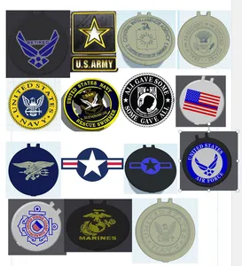 Coin Cup w/ Inter-changeable Lid Logo's- Military
