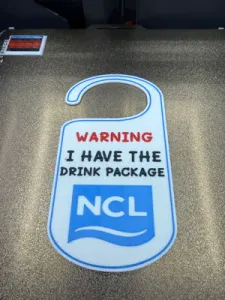 WARNING I HAVE THE DRINK PACKAGE NCL CRUISE LINES