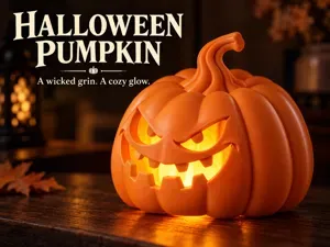 Halloween Pumpkin – LED Tealight Cover