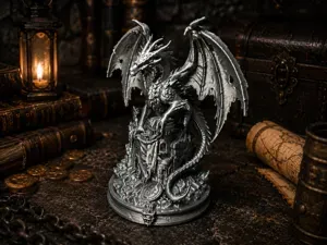 Ancient Dragon Guardian-Fantasy Dragon Statue