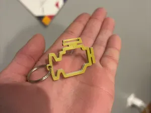 Check Engine Light Keychain
