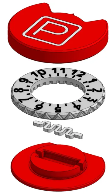 Mini Parking Disc - with satisfying click dial — Фото 2 из 2