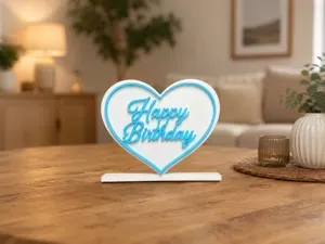 Tischaufsteller / Table sign Happy Birthday