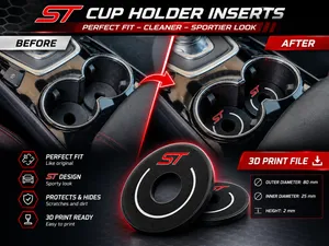 Ford ST Cup Holder Inserts