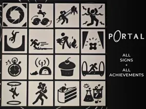 Aperture Warning Signs (All + Game achievements)