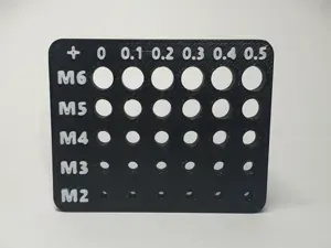 Bolts, Screws Tolerance Guage, Measure - M2 to M6.