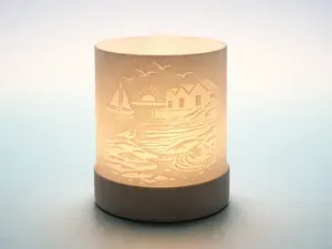 Coastal Glow – Seaside Tealight Holder