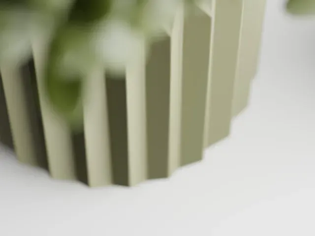 Plant Pot Big Ribbed Triangle 1 — Фото 3 из 8