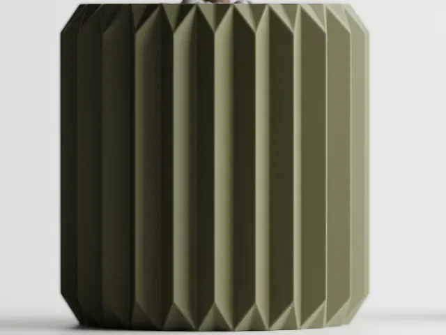 Plant Pot Big Ribbed Triangle 1 — Фото 5 из 8