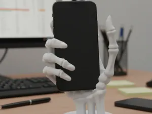 Mano esquelética — Soporte para móvil