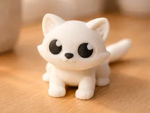 Cute Flexi Cat – Support-Free Chibi Figure