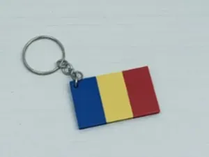 Romania flag keychains custom