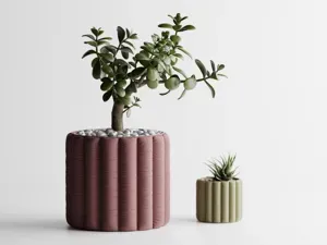 Inflated soft Cloth Planter Plant Pot Vase Series5