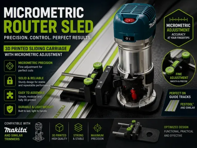 Makita RT0700 Festool con regolazione micrometrica