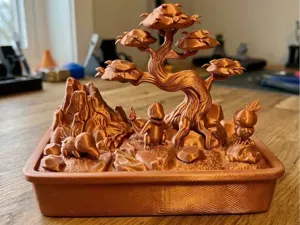 Pokemon Fire Starter Volcanic Bonsai Diorama