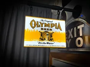 OLYMPIA BEER ~ 2-Sided Rectangle Lightbox