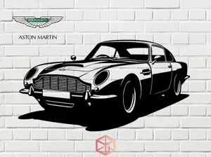 ASTON MARTIN DB5 VINTAGE - 2D WALL ART #2