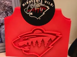 Hockey Puck Display Holder - Minnesota Wild