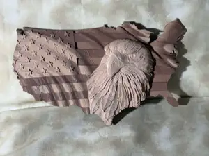 American Bald Eagle Flag Wall Hanging 
