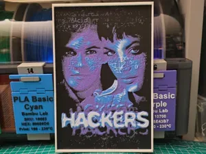Hackers Movie Poster - Hueforge Art
