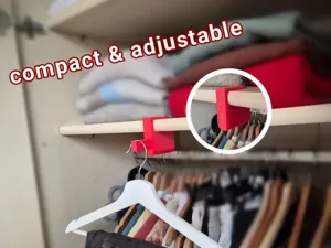 Valet Hook - Parametric shelf clip