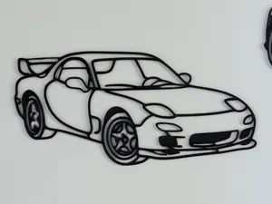 2D Wall Art of 1997 Mazda RX-7 (MEDIUM)