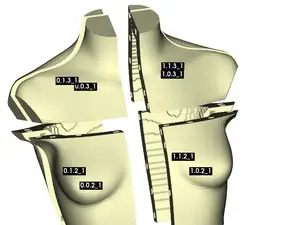 Women Torso – Deko Torso (Split3r Ready) 53cm Groß