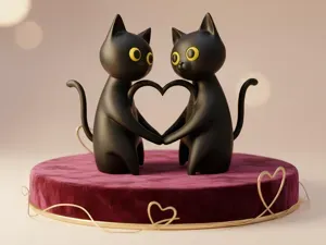 Black Cat Love Duo