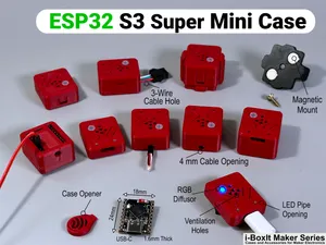 ESP32-S3 SuperMini Case | Snap-Fit | Options