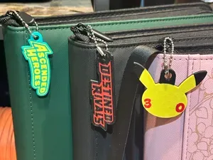 Poke-mon Themed keychains or Binder Charms