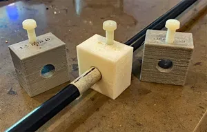 Spar Drilling guides for RC sailboat- 11mm round
