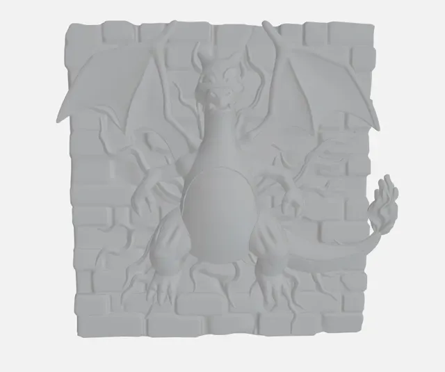 Charizard 3d plaque - different sizes — Фото 9 из 11